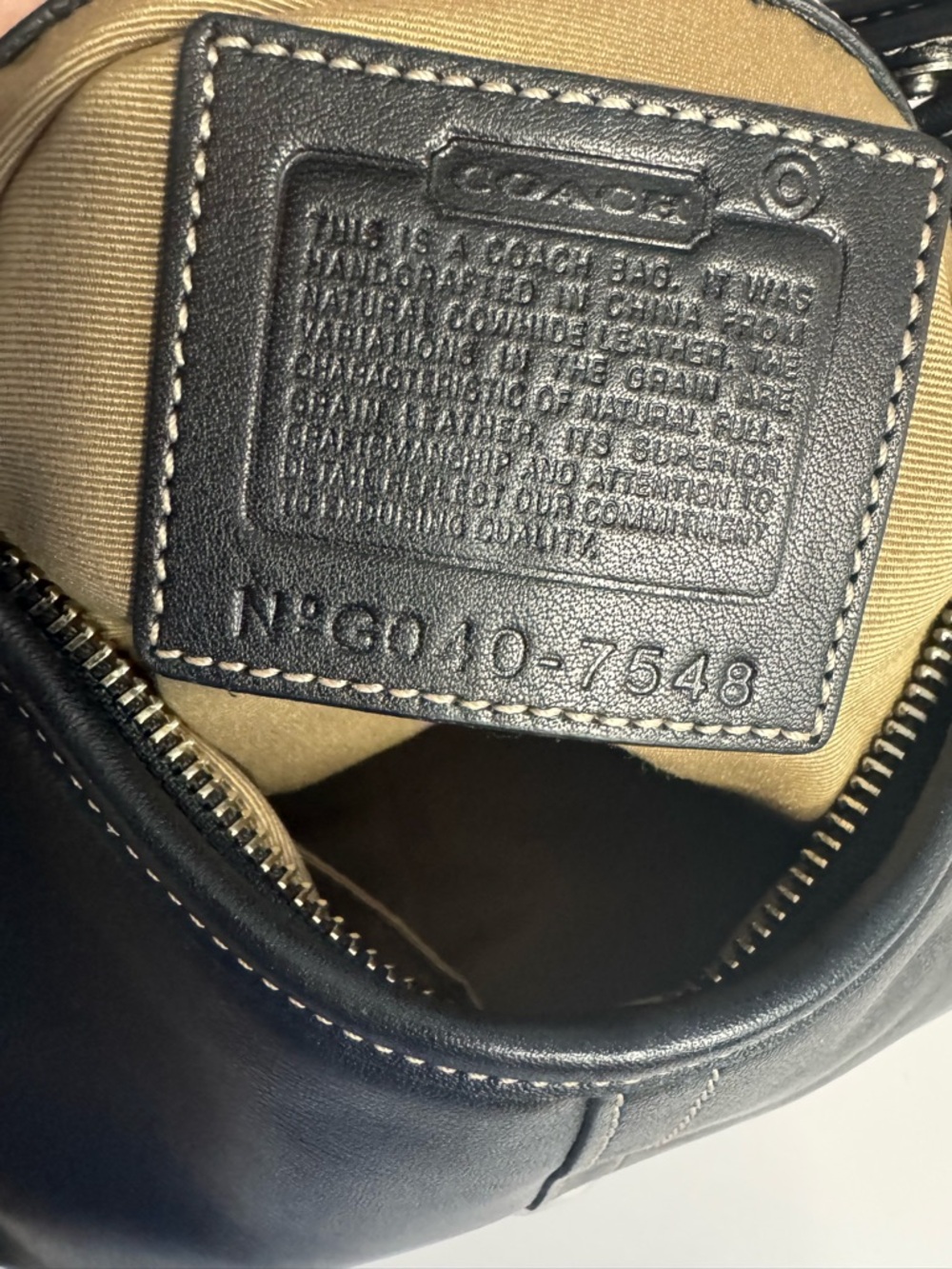#250 Coach Vintage Y2K Soho Buckle Hampton Hobo Leather Shoulder Bag Style #7548 - Picture 13 of 14